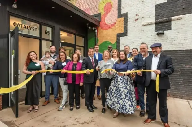 Ribbon cutting at Catalyst Housing