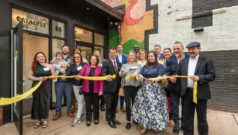 Ribbon cutting at Catalyst Housing